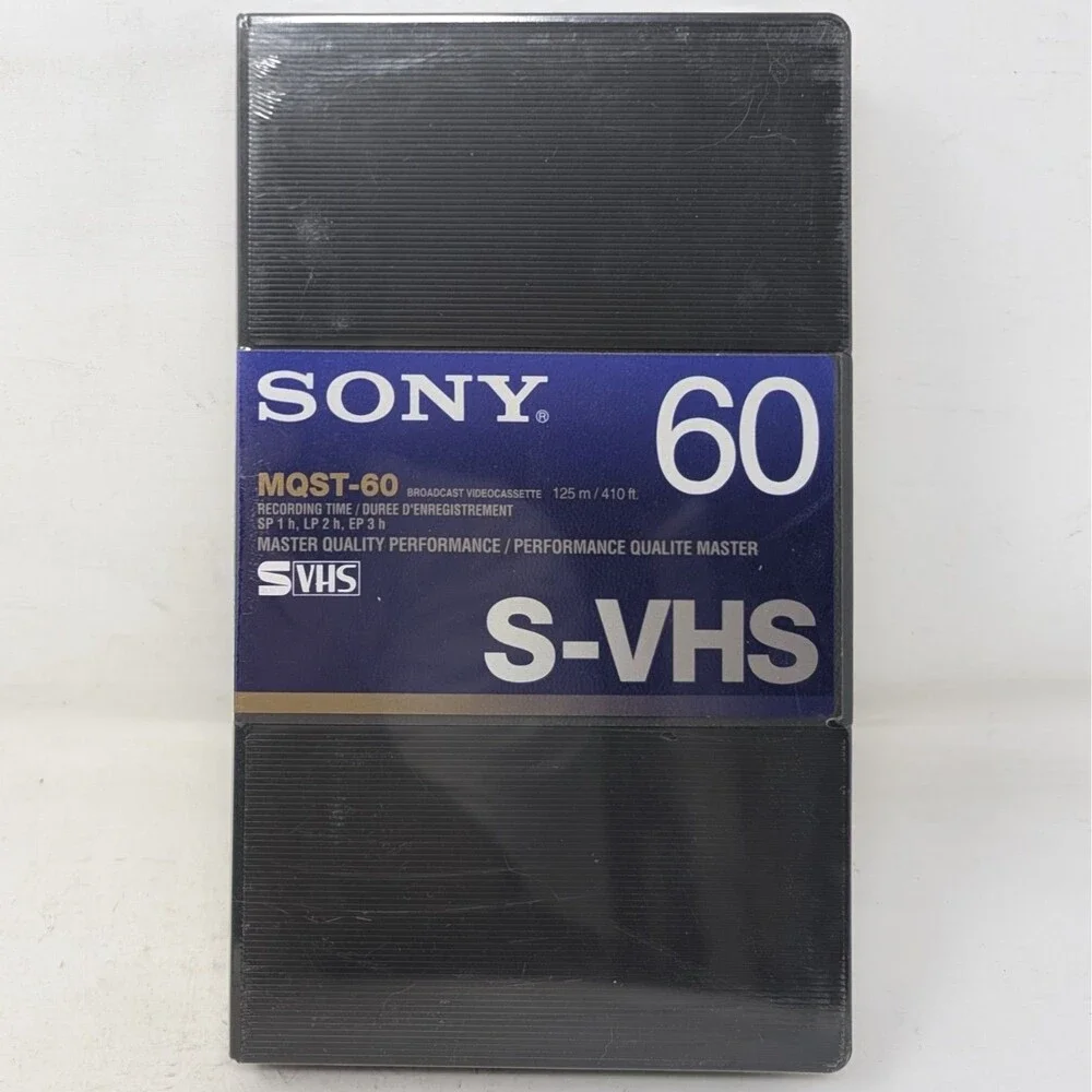 LOT OF 4 Sony Broadcast VideoCassette 60 Minute MQST-60 Master Quality S-VHS New